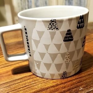 Starbucks Black and Gold Christmas Tree Mug 2016